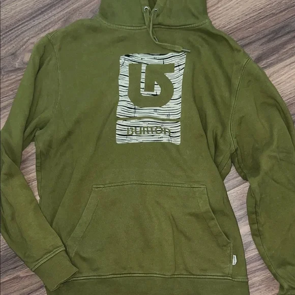 Burton Forest Green Men's Hoodie - Picture 1 of 4